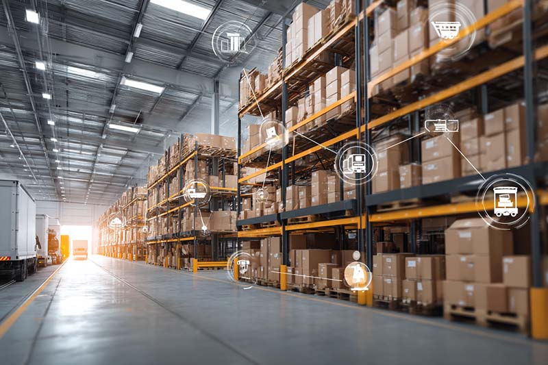 Image of the inside of a fulfillment warehouse